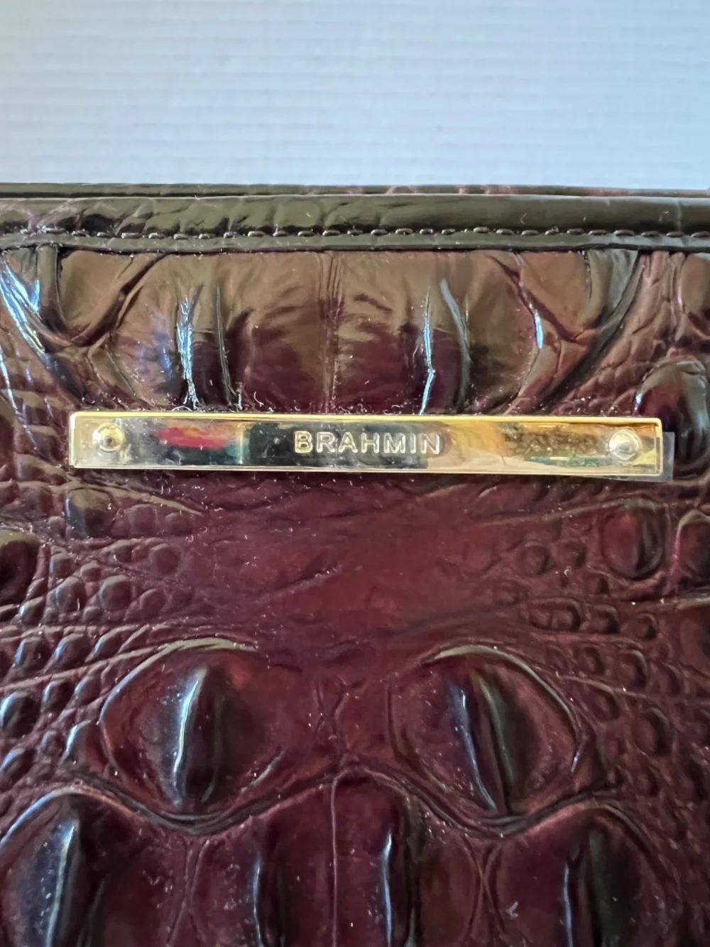 LIKE NEW Brahmin Medium Asher Leather Tote in Vintage Pecan Melbourne w/ Tassel